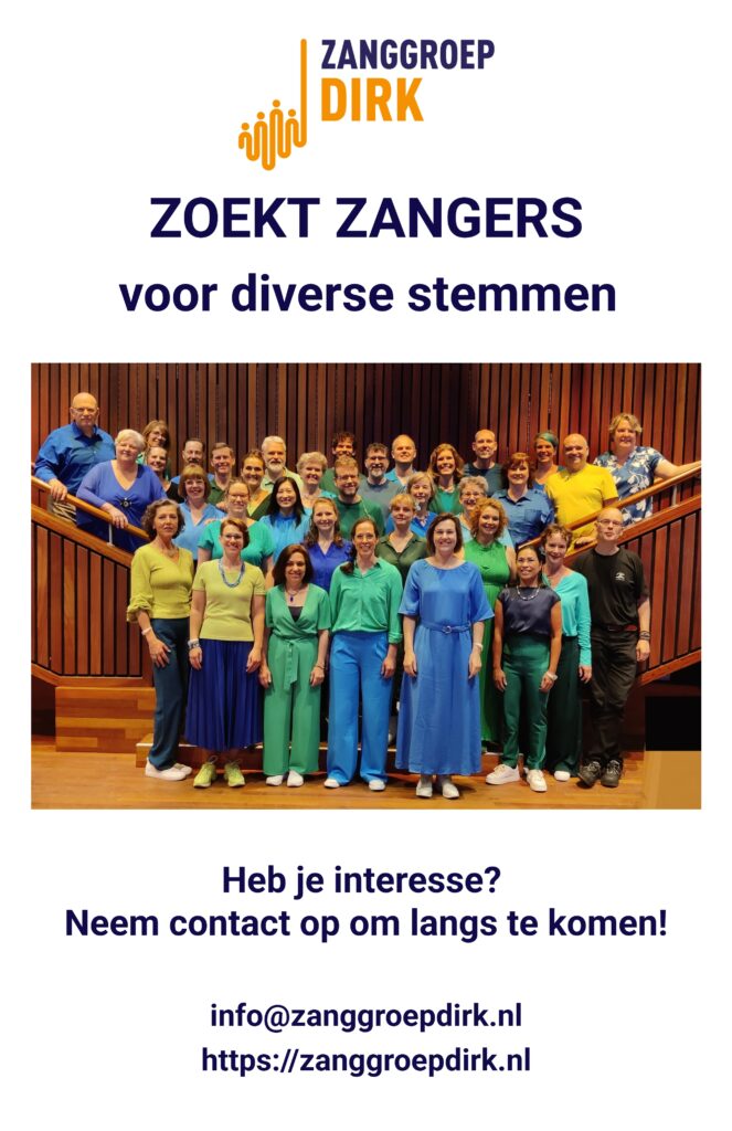 zangers gezocht